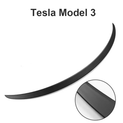 Спойлер для Tesla Model 3 (чорний матовий)